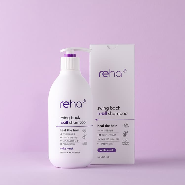 _REHA_ Hair Loss Care YOGURT SHAMPOO White Musk 500ml
